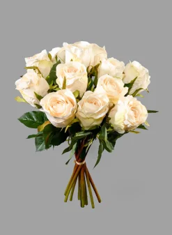 A Dozen Cream Roses Bouquet
