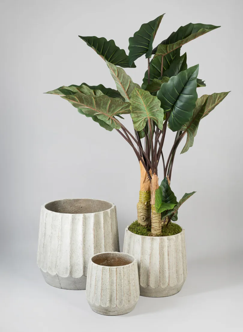 Agadir Ridged Fiber Cement Planter