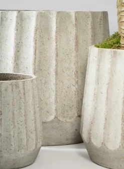 Agadir Ridged Fiber Cement Planter