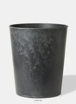 Aged Black Flower Bucket