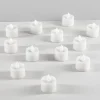 Amber LED Flickering Tea Light, Set of 12