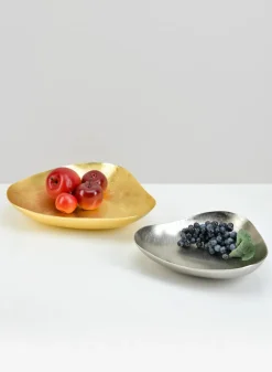 Andalus Gold & Silver Trays, Set of 2