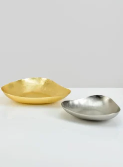 Andalus Gold & Silver Trays, Set of 2