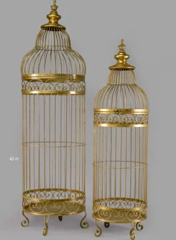 Antique Gold Iron Birdcages