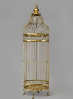 Antique Gold Iron Birdcages