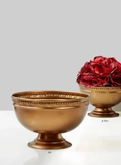Antique Gold Iron Bowls