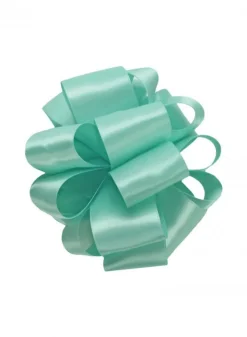 Aqua Double Face Satin Ribbon