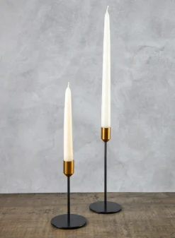 Barney Black Gold Taper Metal Holder