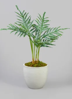 Belize Egg Clay & Ceramic Planter, Cloud White