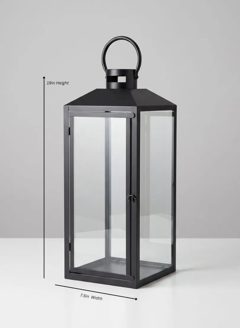 Black Monterey Lantern