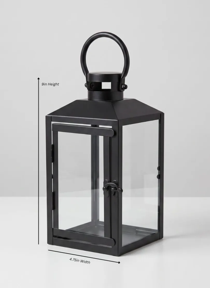Black Monterey Lantern