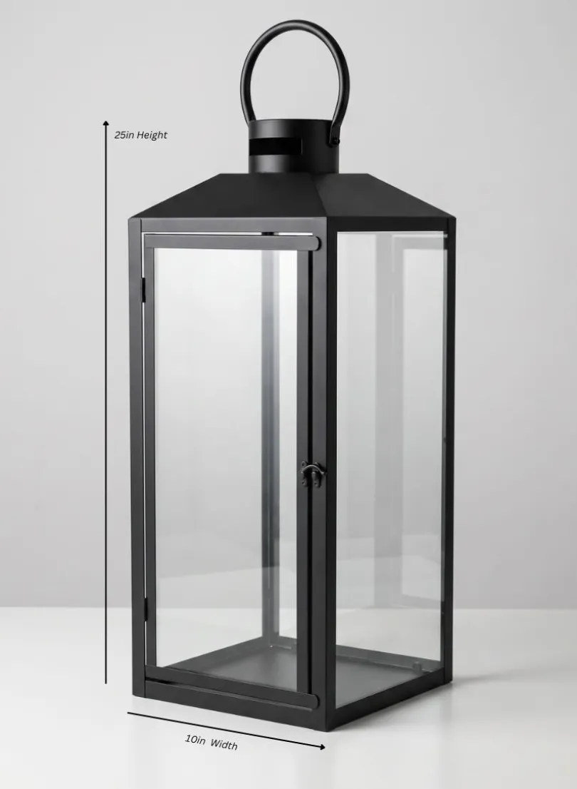 Black Monterey Lantern