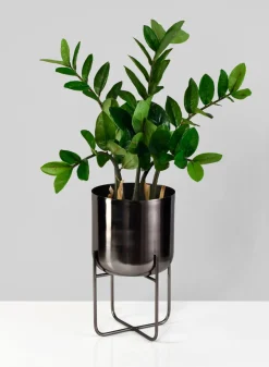 Black Nickel Soho Planters With Stand