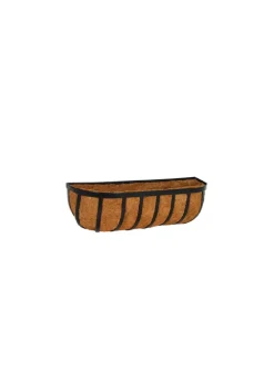 Black Wall Planter With Coco Liner