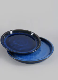 Blue Clay & Ceramic Saucer