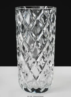 Boheme Crystal Look Glass Vase