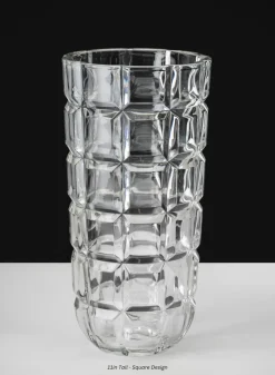 Boheme Crystal Look Glass Vase