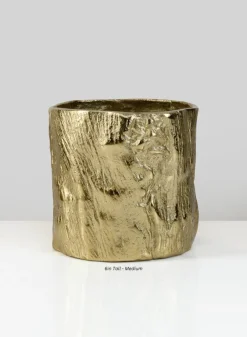 Boulogne Gold Birch Metal Vase
