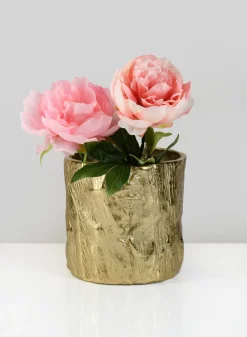Boulogne Gold Birch Metal Vase