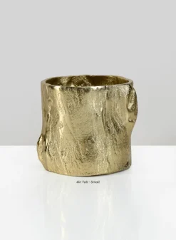 Boulogne Gold Birch Metal Vase