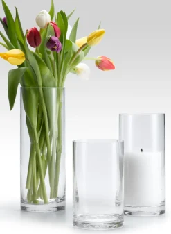 Clear Glass Cylinder Vases