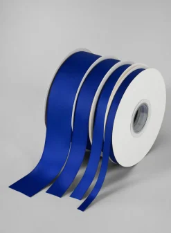 Cobalt Double Faced Satin Ribbon 50 Yard Spool