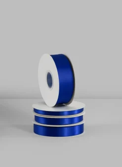 Cobalt Double Faced Satin Ribbon 50 Yard Spool