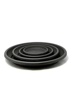 Deroma Anthracite Black Saucers