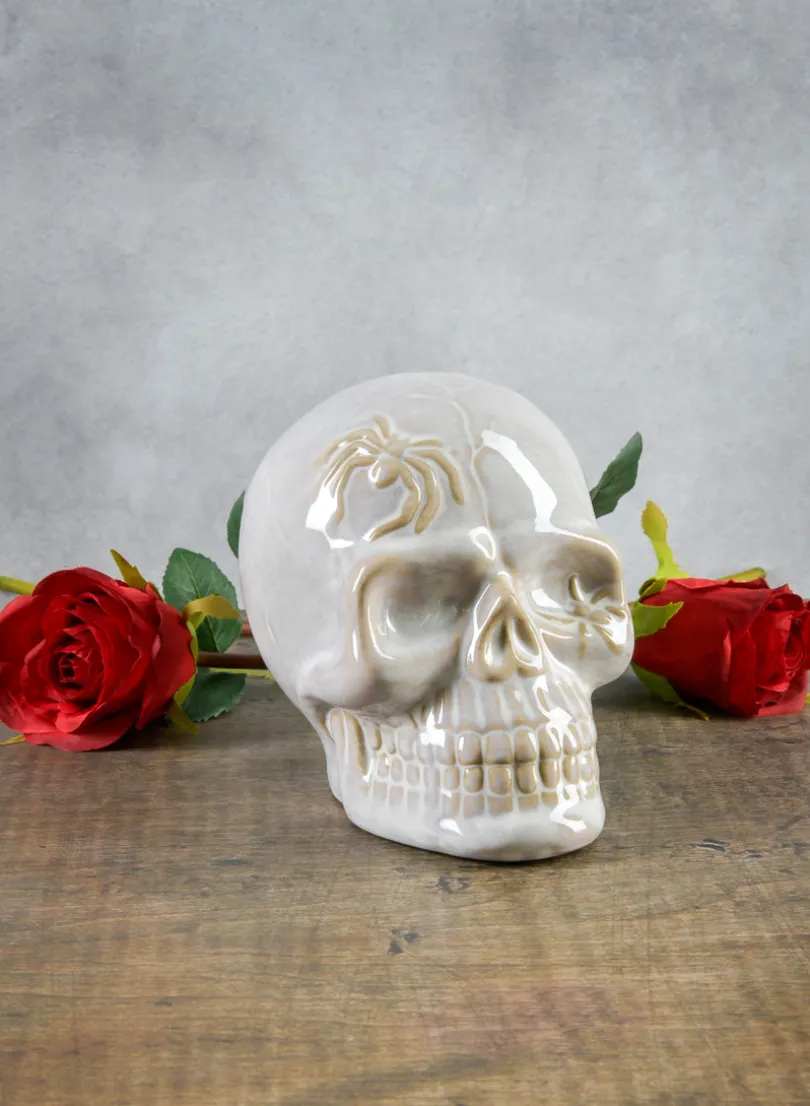 Dexter's White Porcelain Skull
