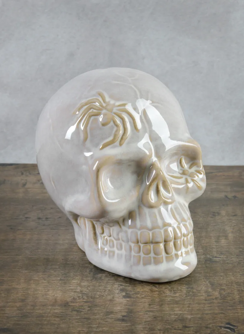 Dexter's White Porcelain Skull