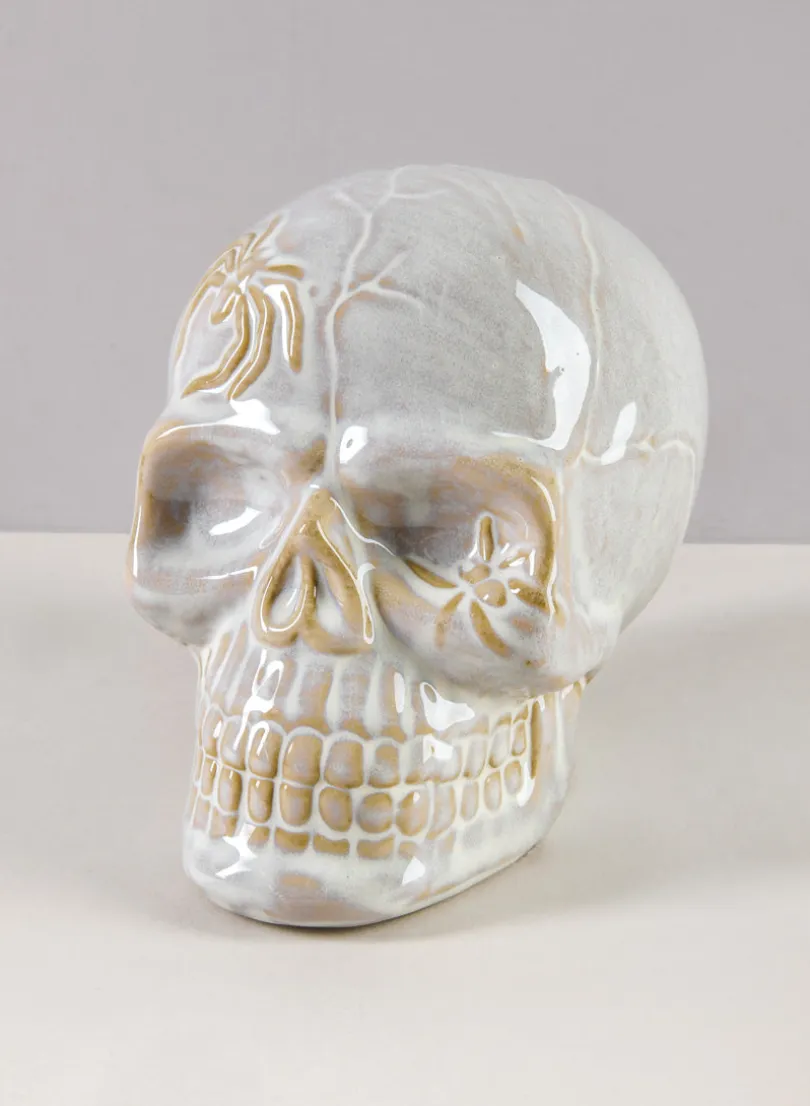 Dexter's White Porcelain Skull