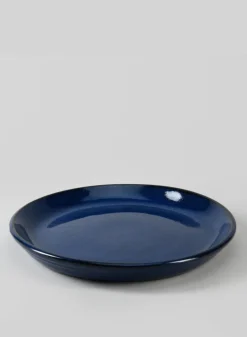 Falling Blue Ceramic Saucers