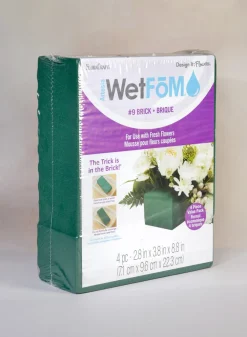 FloraCraft 4ct Green Floral Artesia WetFoM Brick