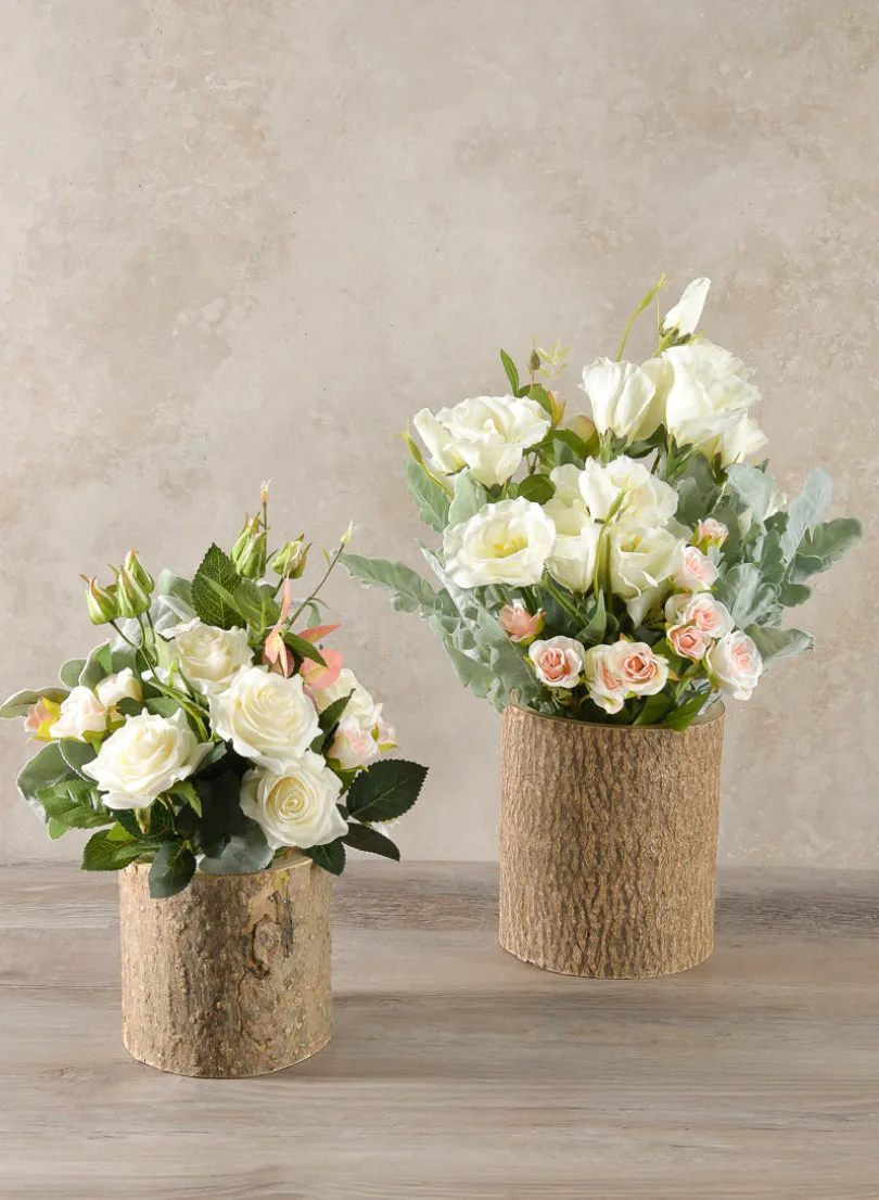 Forest Log Wood Vase