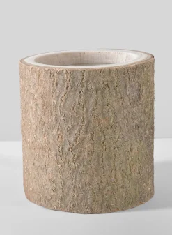 Forest Log Wood Vase