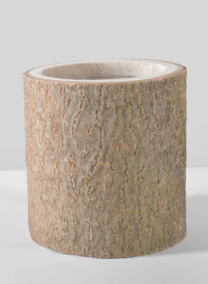Forest Log Wood Vase