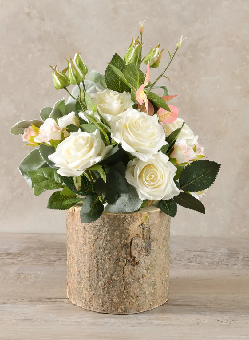 Forest Log Wood Vase