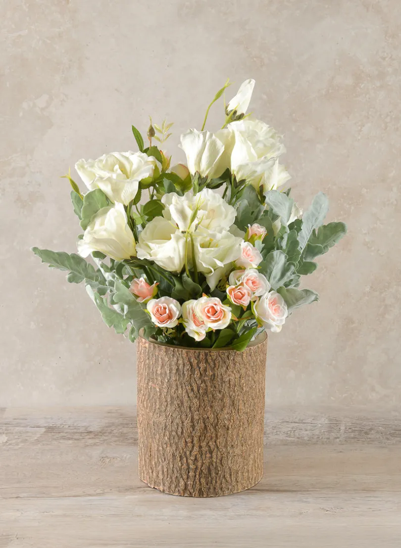 Forest Log Wood Vase