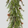 5ft Cypress Garland with Pine Cones