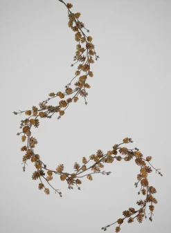 6ft Long Artificial Mini Pinecone Garland, Case of 3