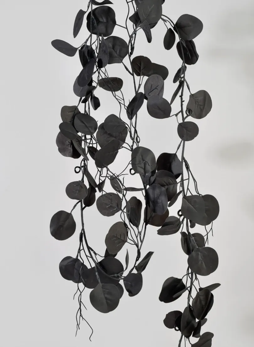 6ft Long Black Eucalyptus Garland