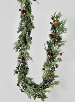 6ft Long Blueberry Cypress Garland