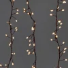 9.5ft Long Cord 240 Warm White Fairy Lights On Brown Cord