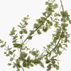 5ft Long Eucalyptus Garland with Glitter Frost