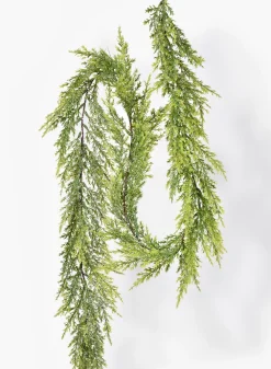 5ft Long Glitter & Snow Evergreen Christmas Garland