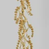 6ft Long Gold Glittered Mini Pine Garland