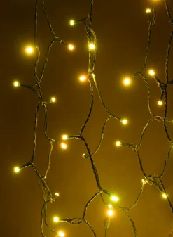 65ft Long 200 LED Remote Controlled All Color Light, Green Cord