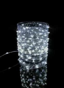 36ft Long 200-Light Cool White Naked Wire L.E.D. Light String Plug In