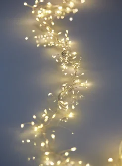 9ft Long 360-Light Warm White L.E.D. Cluster Light