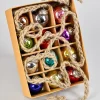 5ft Long Multi-color Glass Ball Garland